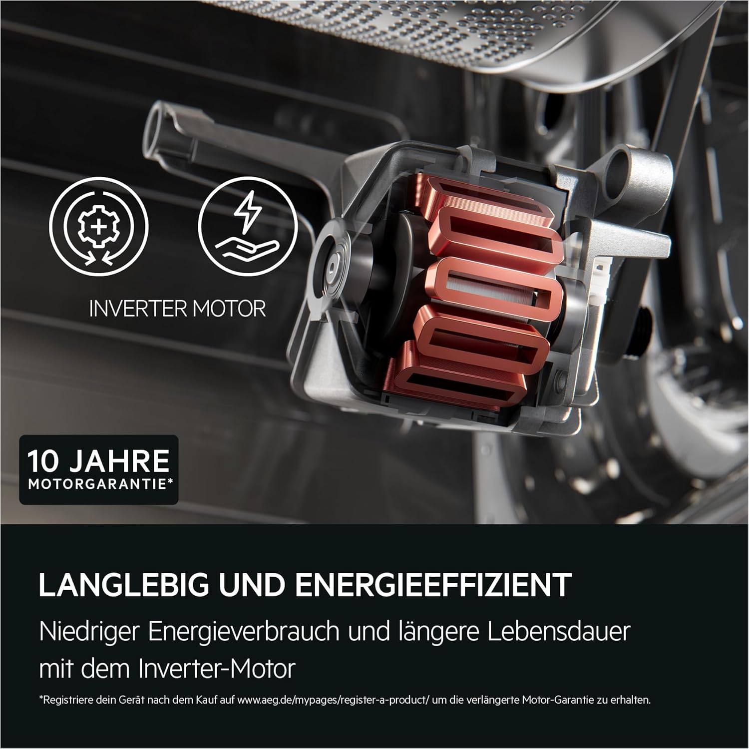 AEG Waschmaschine kompakt, 487 mm Tiefe, 7 kg, Serie 6000 ProSense -Mengenautomatik - Smarte Beladungserkennung, A, Klein, Leise, Nachlegefunktion, Wasserstopp, 1400 U/min, Inverter Motor, LSR6FA75470