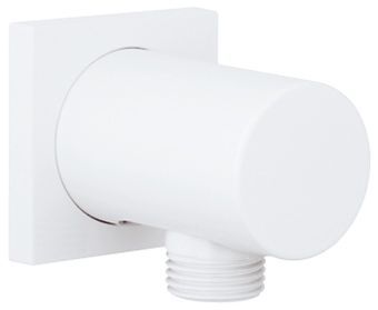 Grohe Rainshower wandaansluitbocht m. vierkante rozet wit