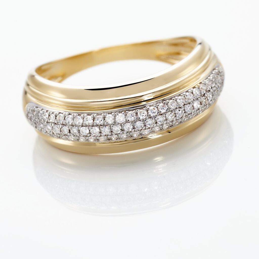 Bague Or Jaune Esmaralda Diamants