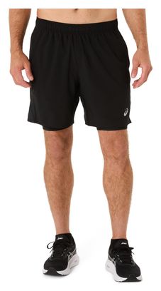 Short 2 en 1 Asics Core Run 7in Noir Homme