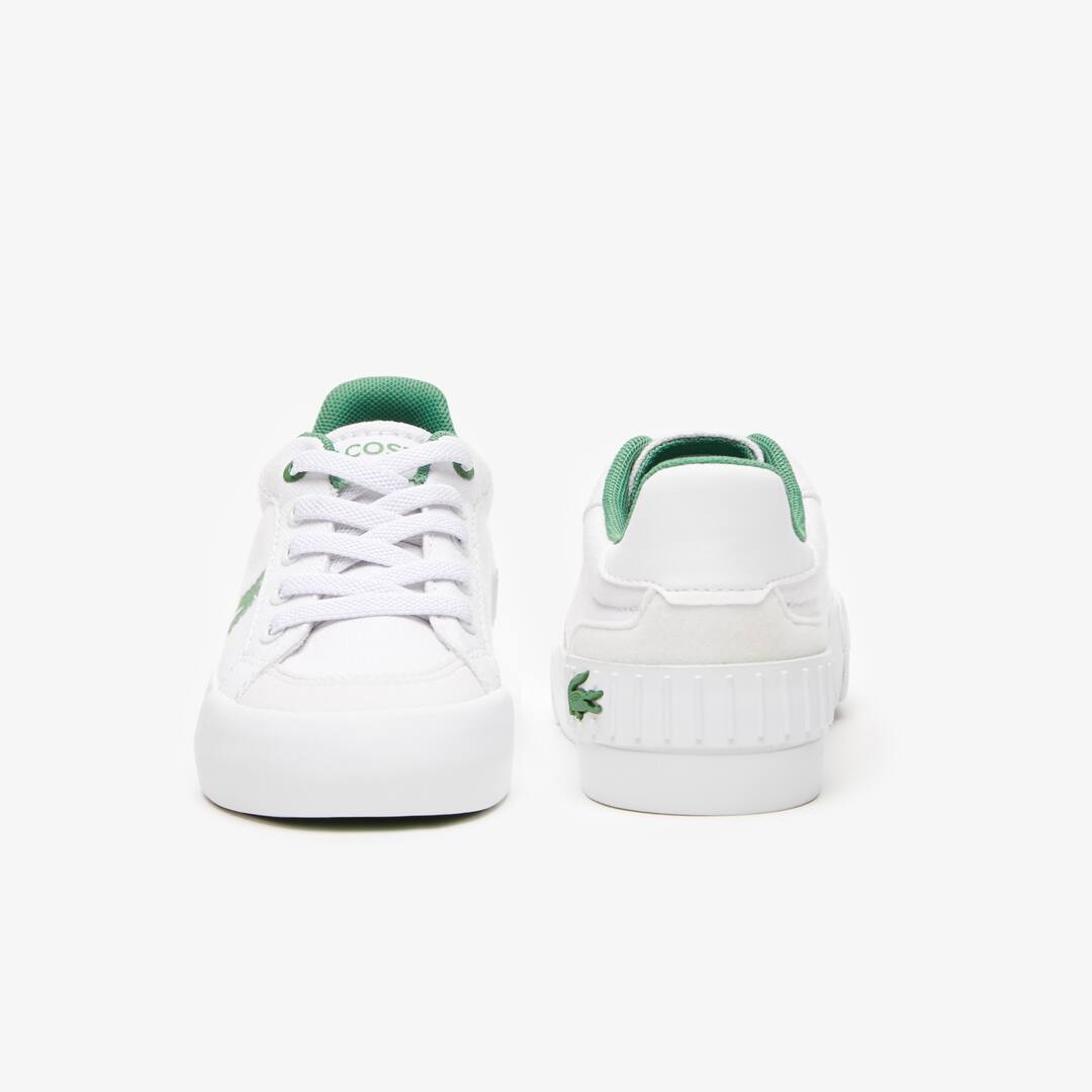 Sneakers L004 bébé Lacoste en textile Chaussures - Blanc - Lacoste - Enfant