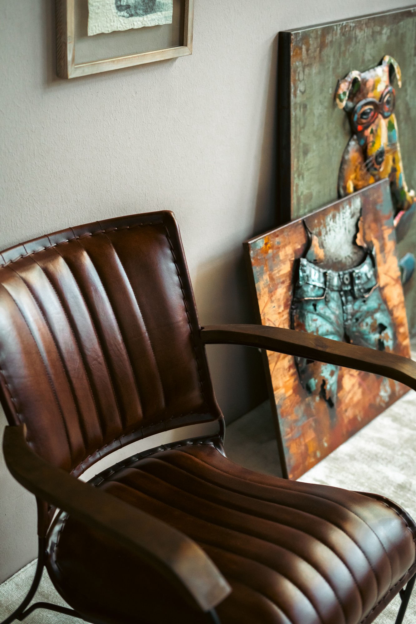 Armsessel 'Florine', braun, B 68 cm, L 76 cm, H 75 cm von fischer's lagerhaus
