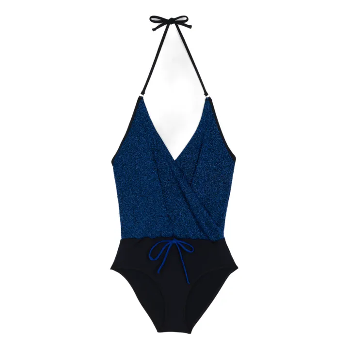 La Nouvelle Maillot 1 Pièce Hélio Métallisé | Bleu marine