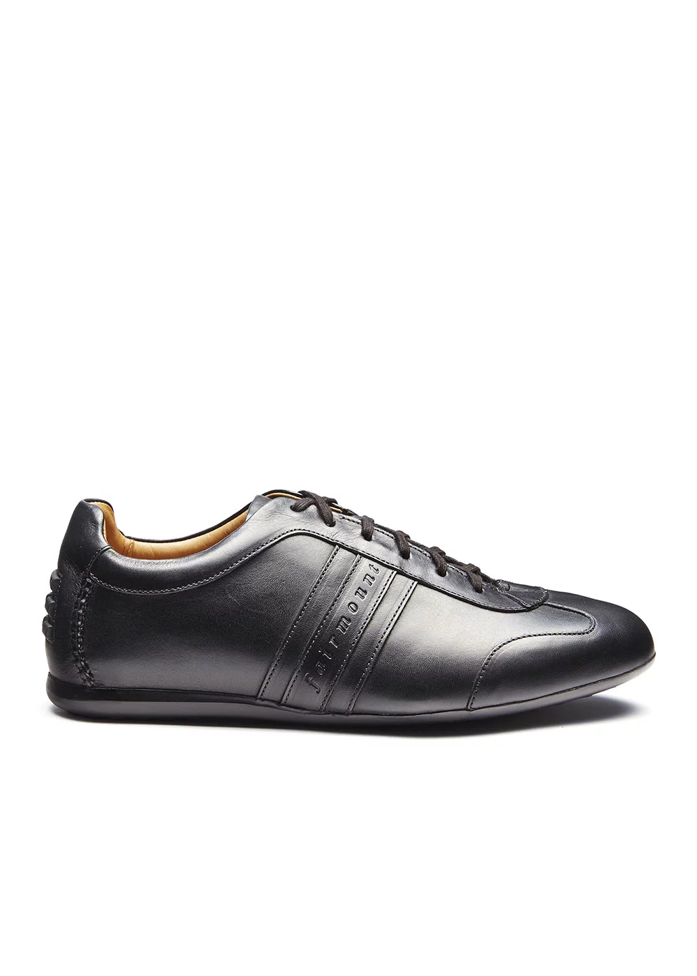SNEAKERS CUIR NOIR