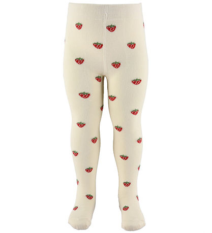 Flöss Strumpfhosen - Soft White Small Berry