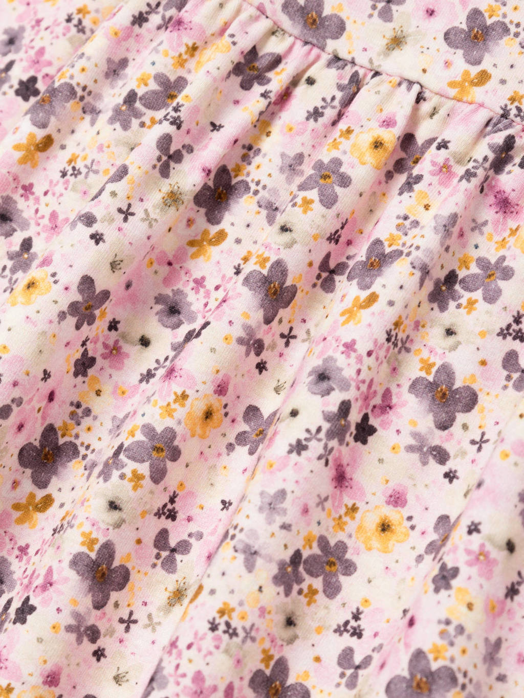 NAME IT gebloemde baby A-lijn jurk NBFLOSA roze/paars