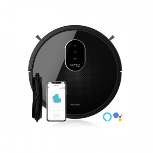 Aspirador robô inteligente Conga 1790 Vital, preto