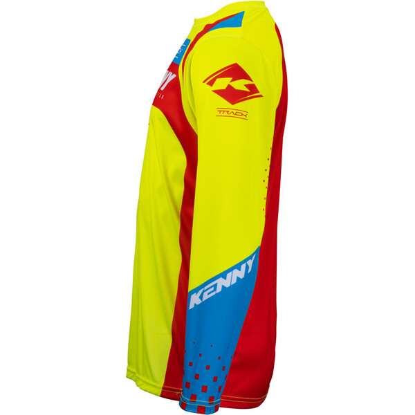 Kenny - Maillot Track Focus - 2023 Jaune fluo / Rouge / Bleu