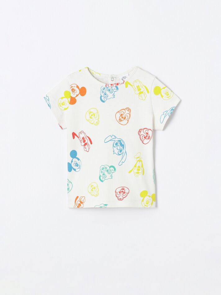 Conjunto de pijama de duas peças com estampa do Mickey Mouse ©DS - Off-White