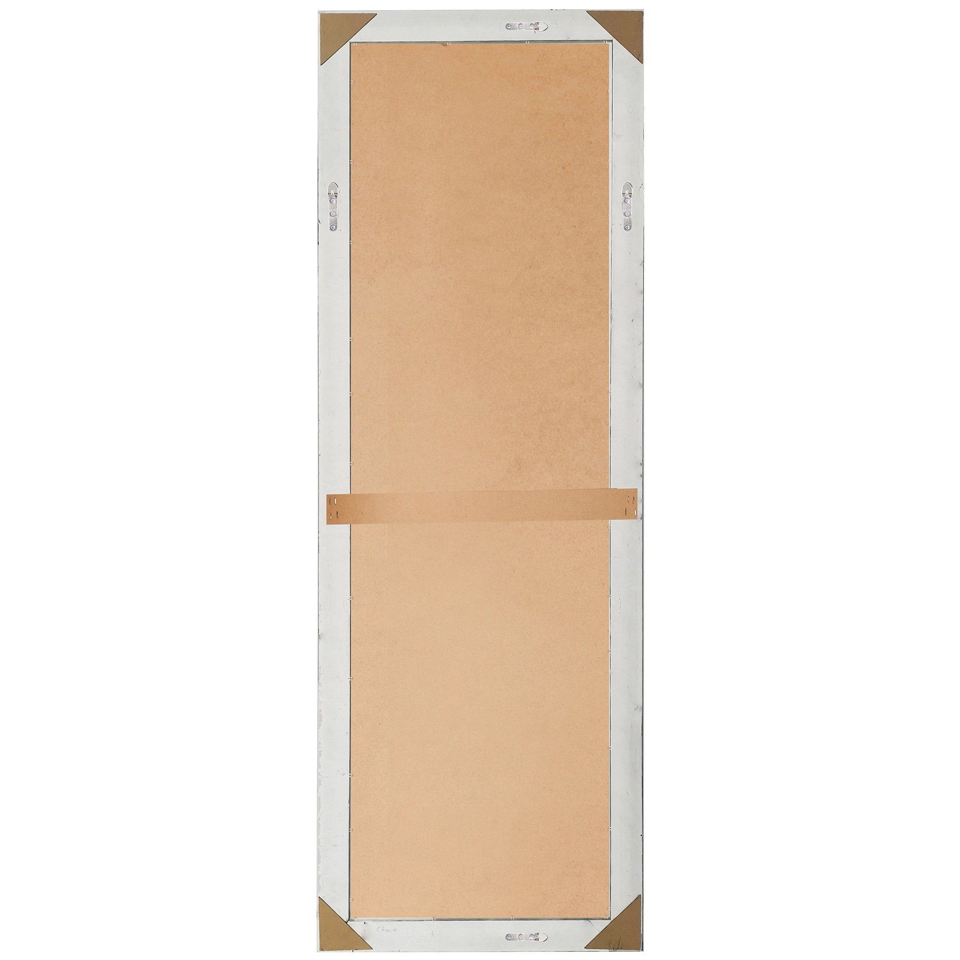 Rahmenspiegel - schwarz-silberfarben - 50x150 cm
