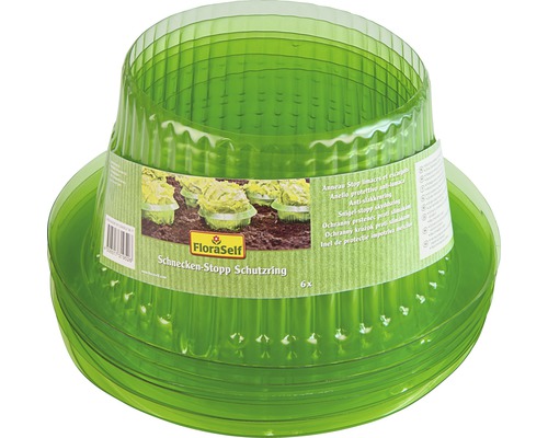 Slakkenbeschermingsring FloraSelf H 11,5 cm, Ø onder 14,5 cm, Ø boven 20 cm, 6 stuks