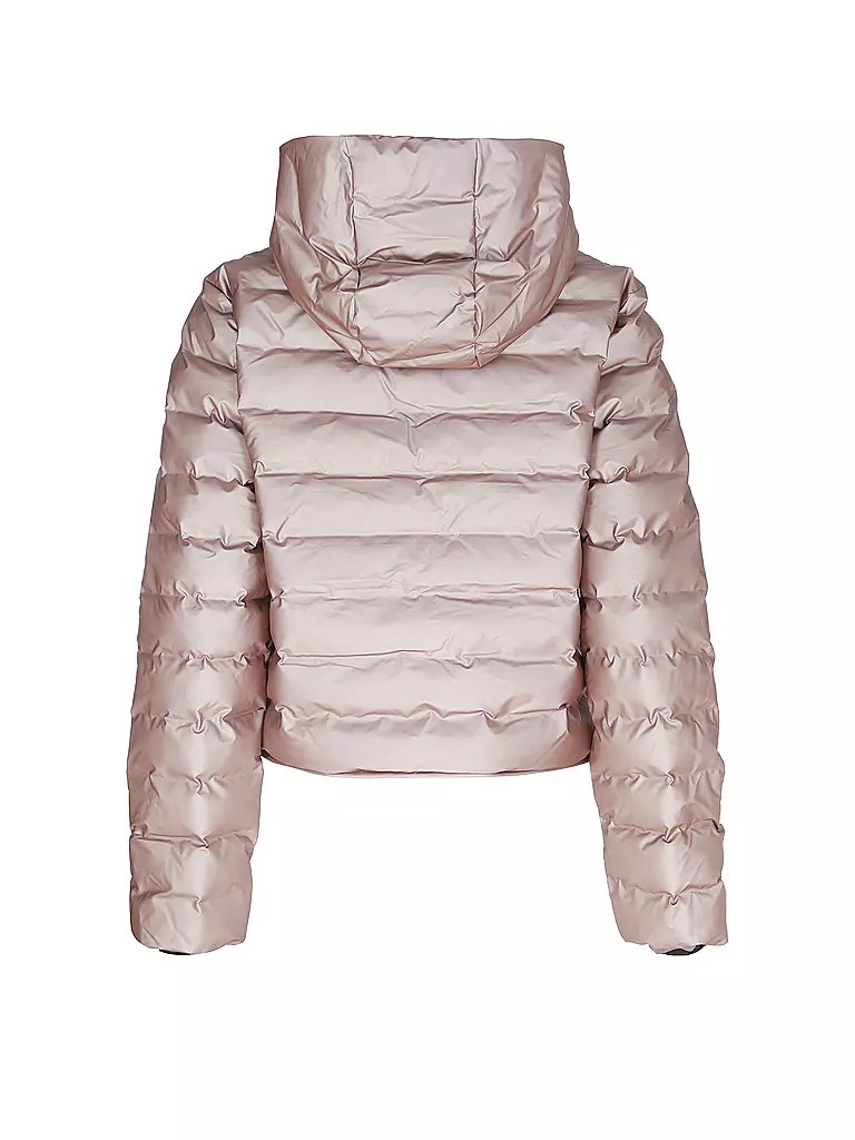 RAINS Steppjacke LOHJA SHORT PUFFER JACKET silber