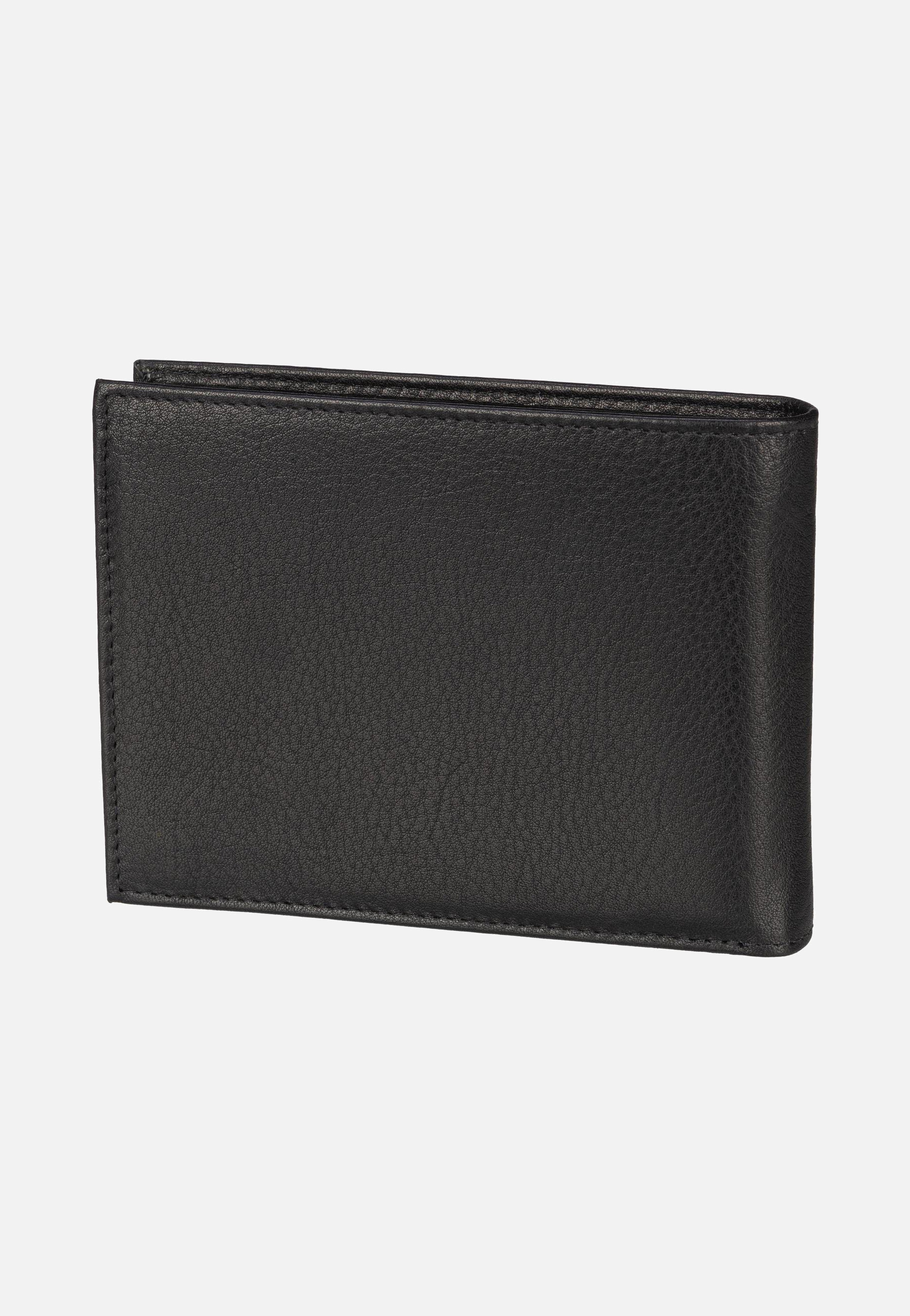Nome Horizontal with Flap III Schwarz - Portemonnaie