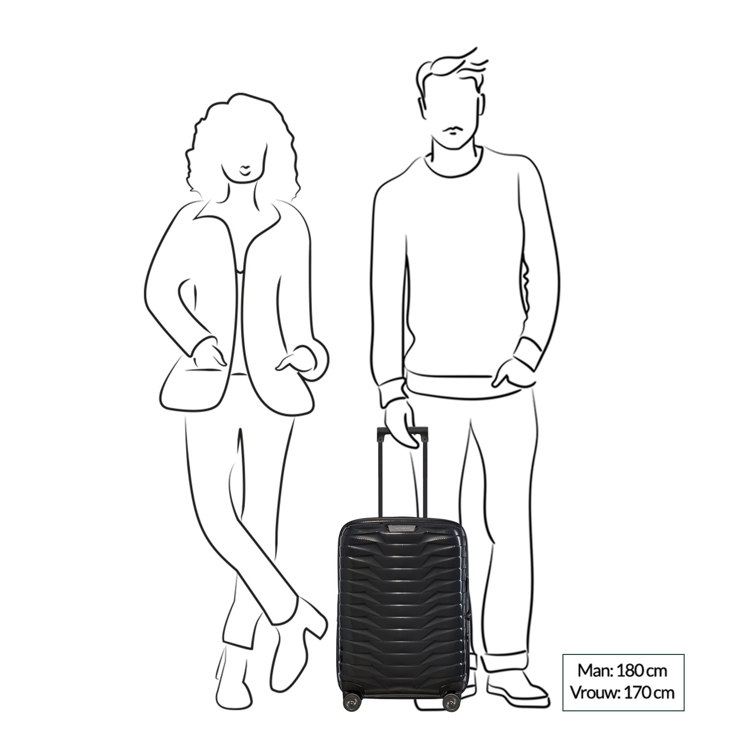 Samsonite Proxis Spinner 55 Expandable silver