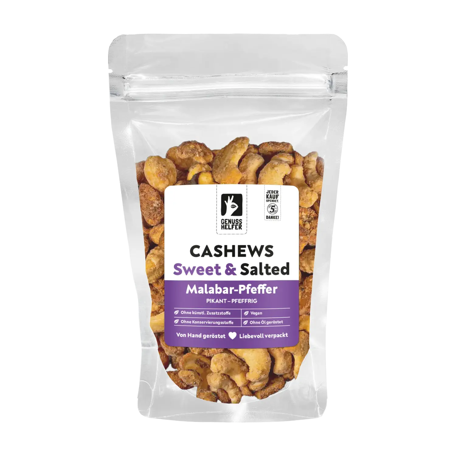 Cashews Malabar-Pfeffer süß & salzig
