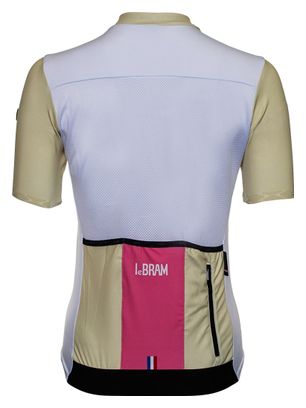 Maillot Manches Courtes Femme LeBram Pas de Peyrol Beige Rose