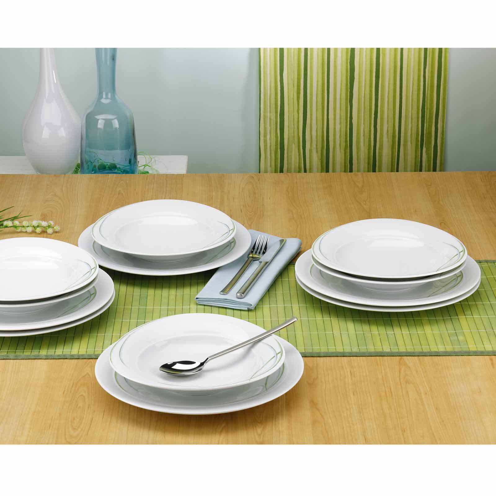 Seltmann Weiden Tafelservice Trio Weiß 12er Set