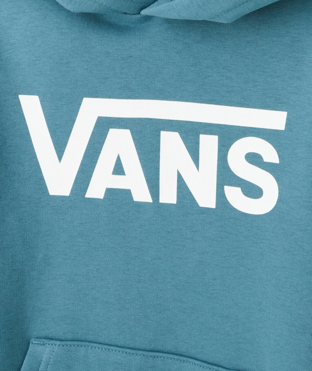 VANSSWEAT À CAPUCHE CLASSIC BLEU CANARD AVEC LOGO BLANC