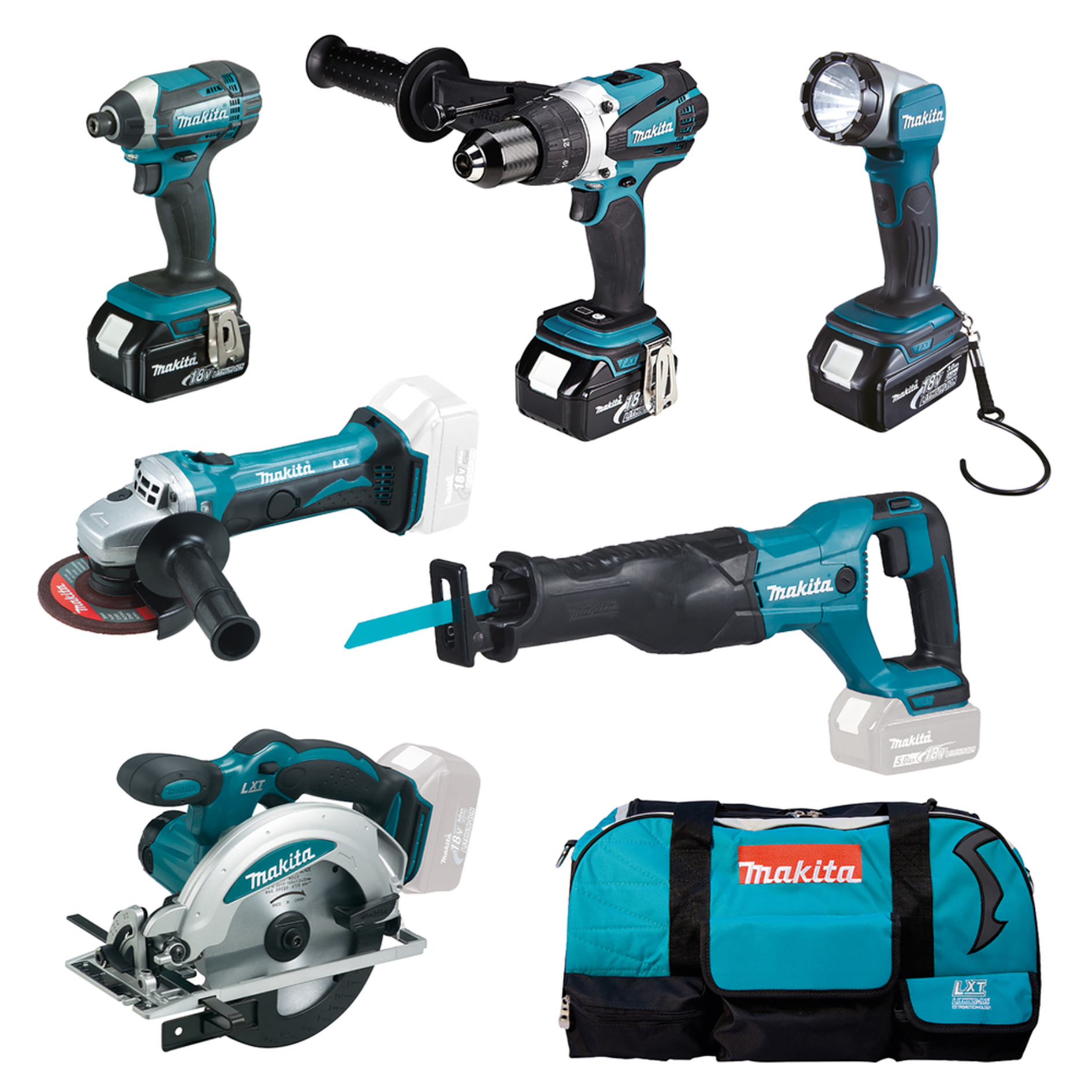 7-teiliges MAKITA Akku-Spezialset DLX6046
