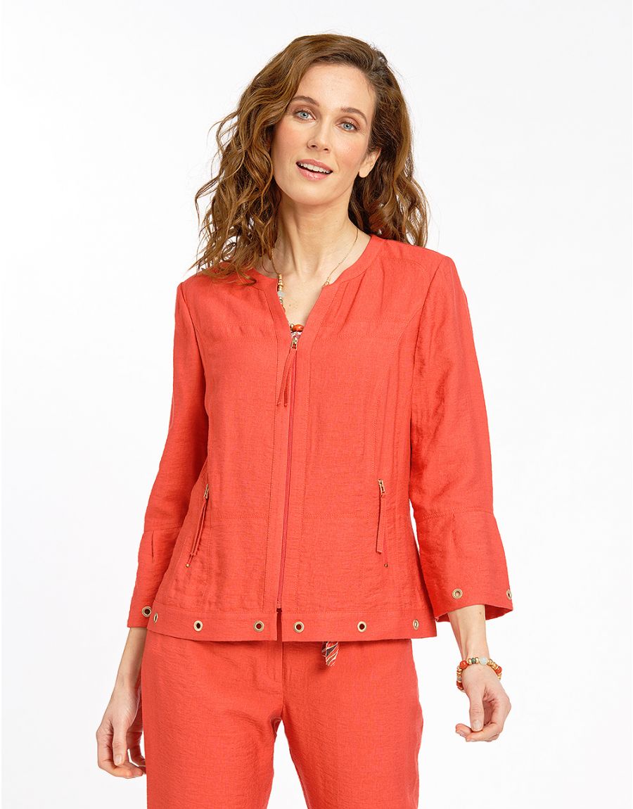 Veste chic rouge légère