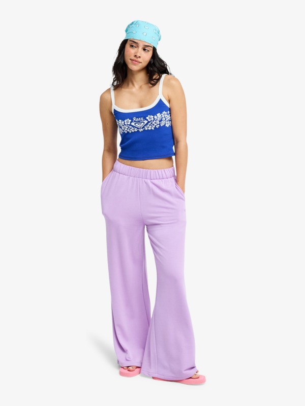 Whatever Forever Débardeur cropped Bleu Femme