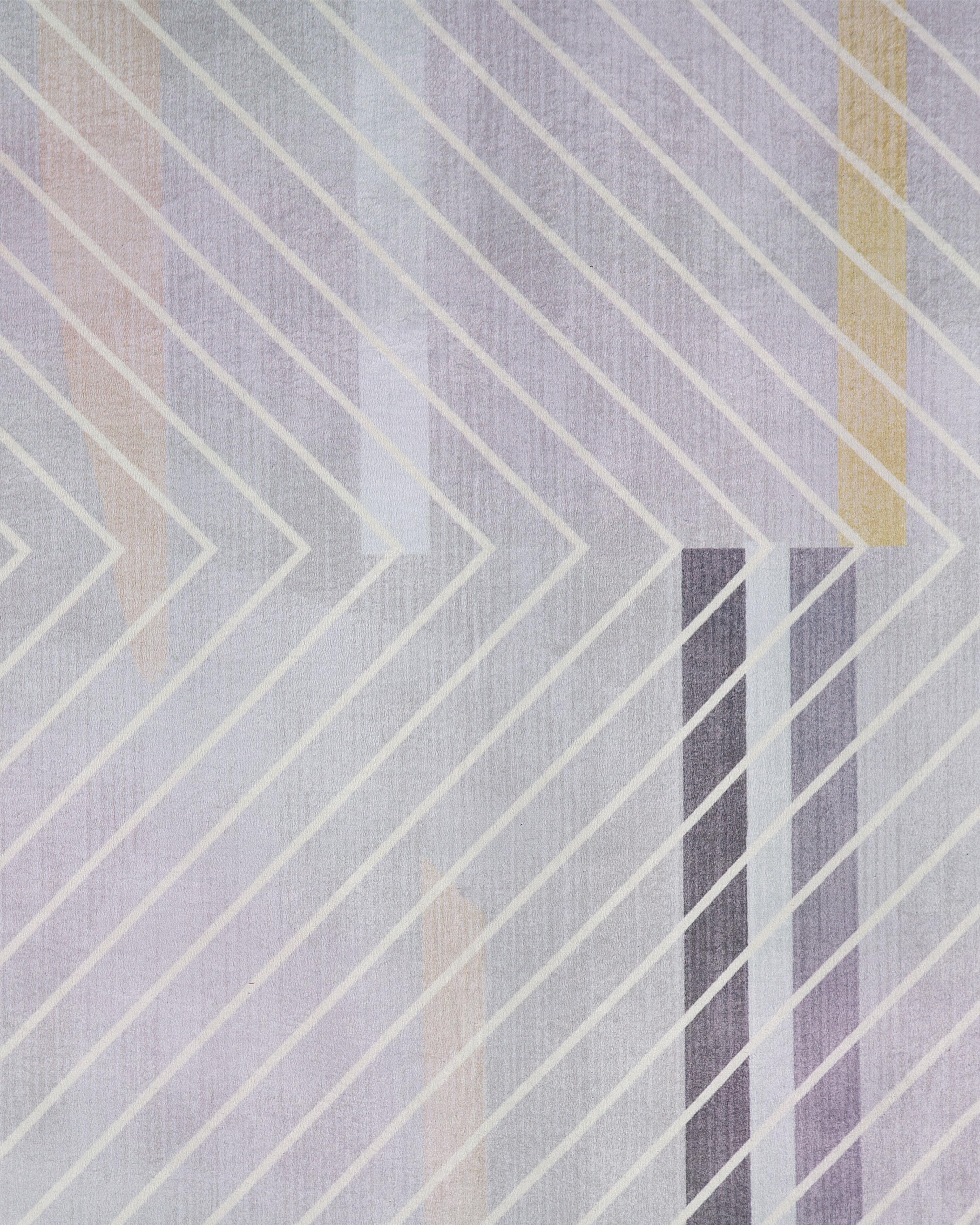 Vloerkleed ERGENLI Grijs 80 x 150 cm