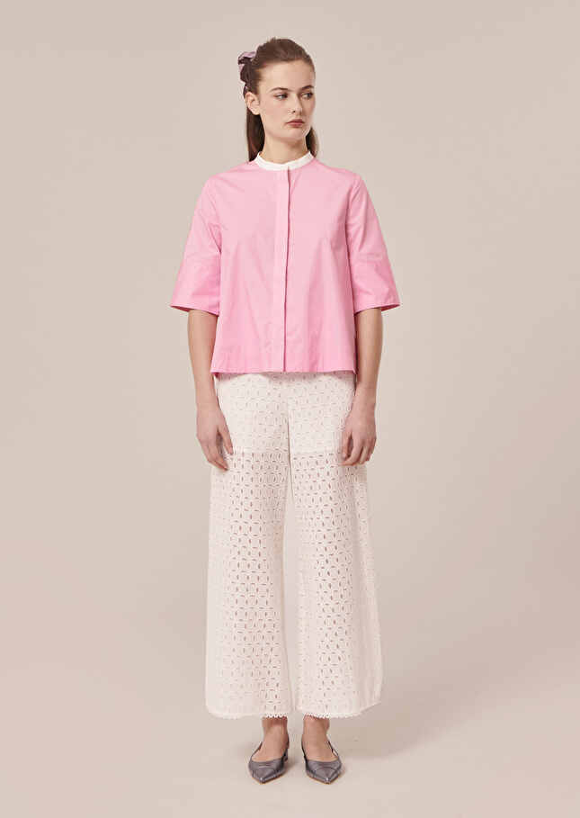 Chemise Camillianarose en popeline