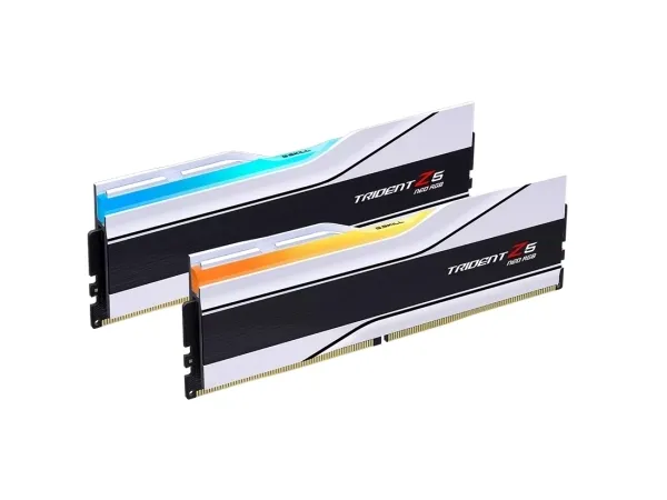 G.Skill Trident Z5 Neo RGB - DDR5 - sæt - 48 GB: 2 x 24 GB - DIMM 288-PIN - 6400 MHz / PC5-51200 - CL32 - 1.35 V - ikke bufferet - on-die ECC - hvid