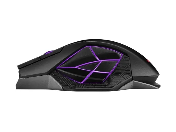 ASUS ROG Spatha X - Mus - højrehåndet - optisk - 12 knapper - trådløs, kablet - USB, 2.4 GHz - sort