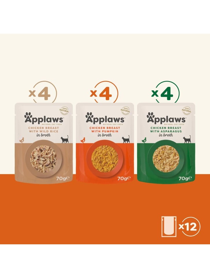 Applaws - Multipakke Kyllingemix - 12x70g