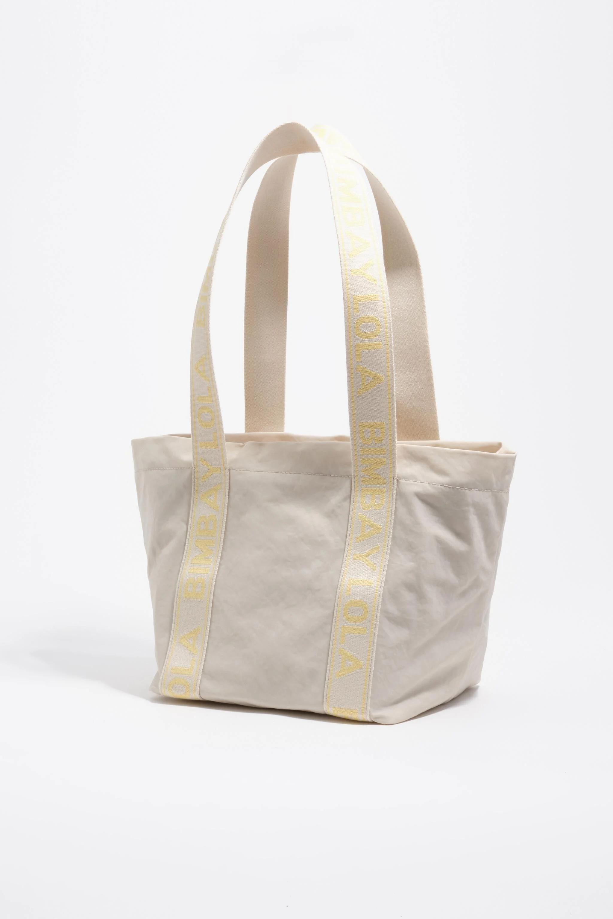 Bolsa de náilon branca tamanho médio