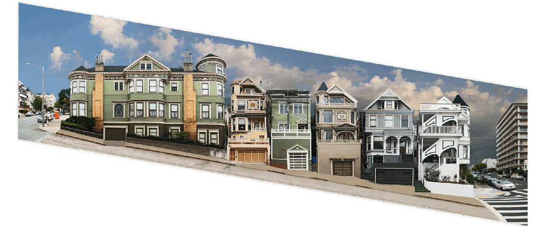 San Francisco, Octavia Street by Larry Yust - Limited Edition. Edition of: 150. Signed.