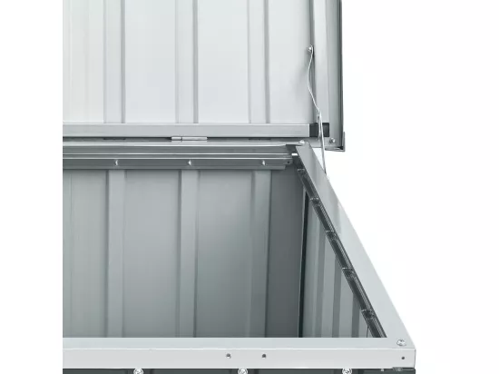 Boîte de rangement de jardin Gris 129x67x65 cm