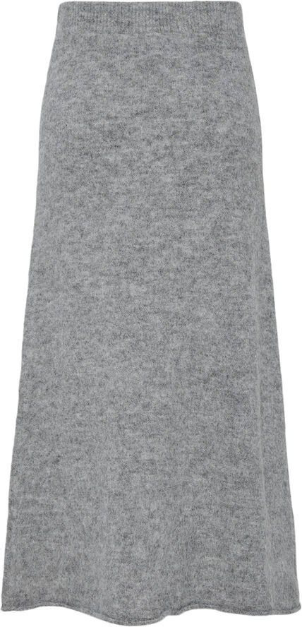 Pieces PCPAM HW ANK KNIT SKIRT BC Grå