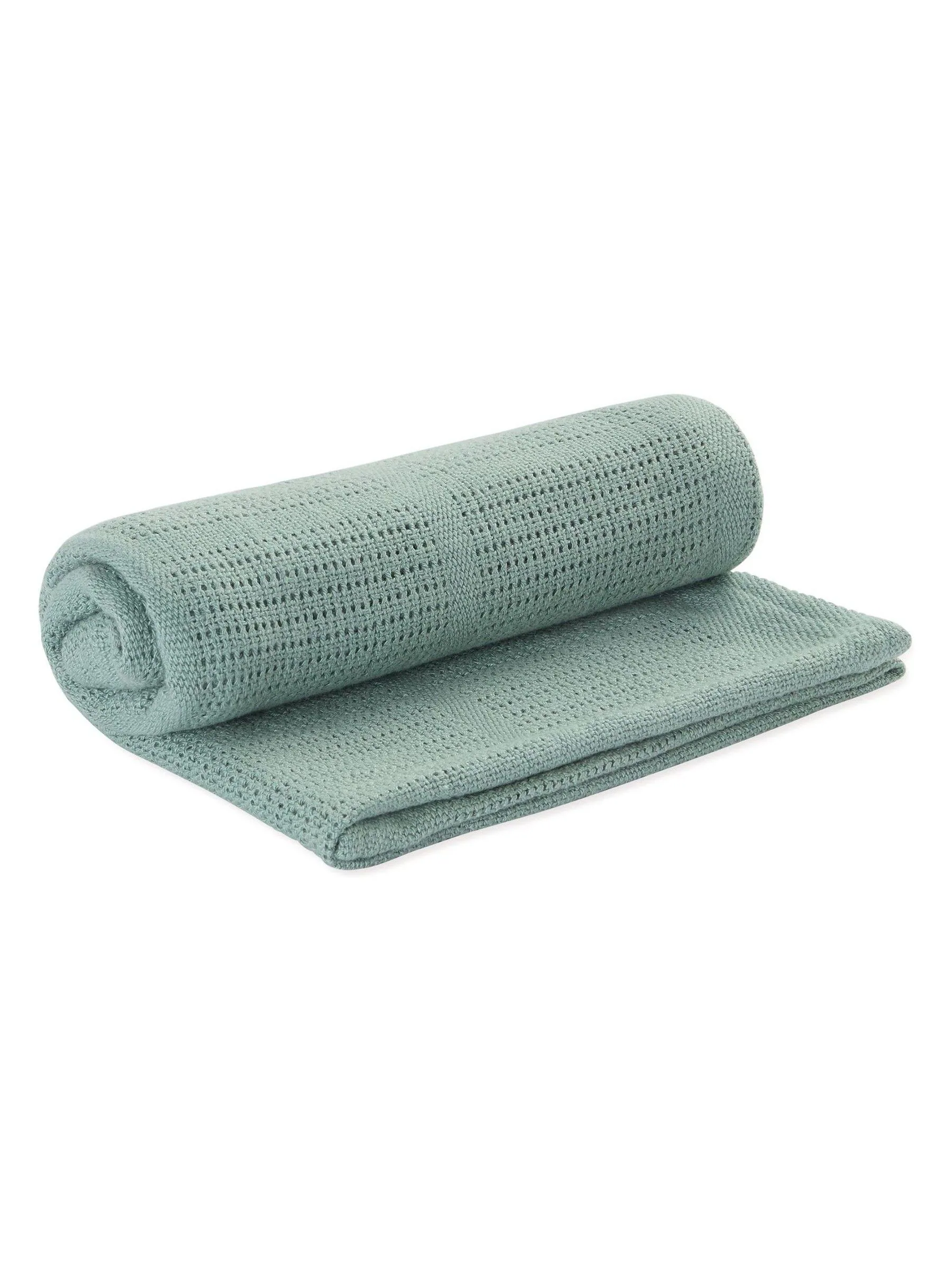 Mintgroen - MORI Blend cellulaire babydeken