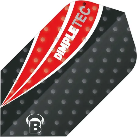 BULL'S Darts Dimpletec Black Flights Slim Shape Slim