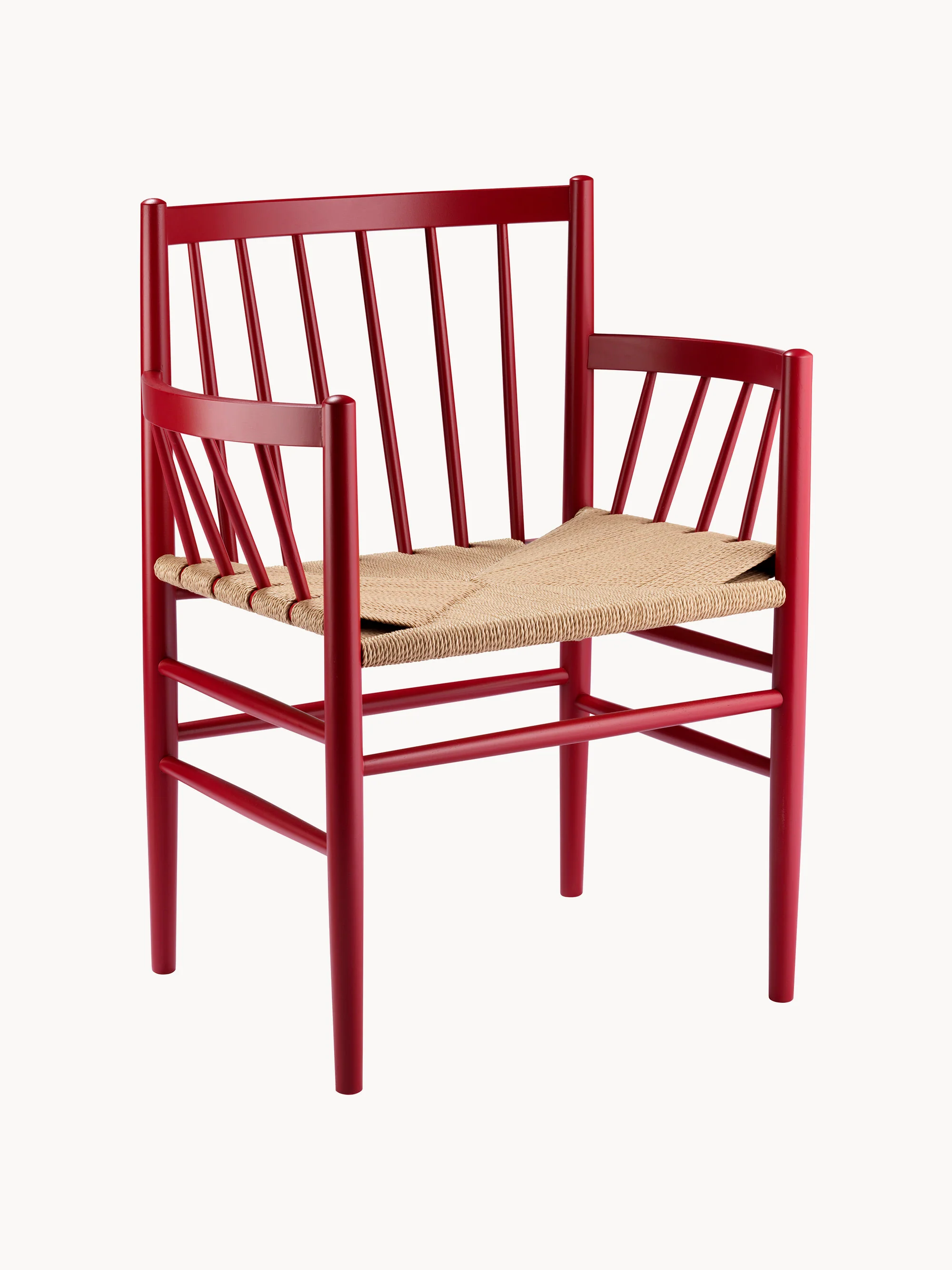 Houten armleuningstoel J81