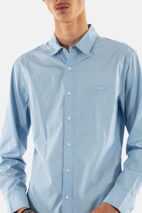 Chemise levi's® ls battery hù shirt slim 0039 soft chambray blue