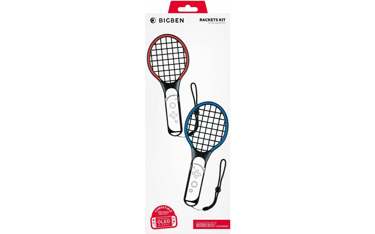 BigBen Switch Set van 2 Tennisrackets Blauw en Rood
