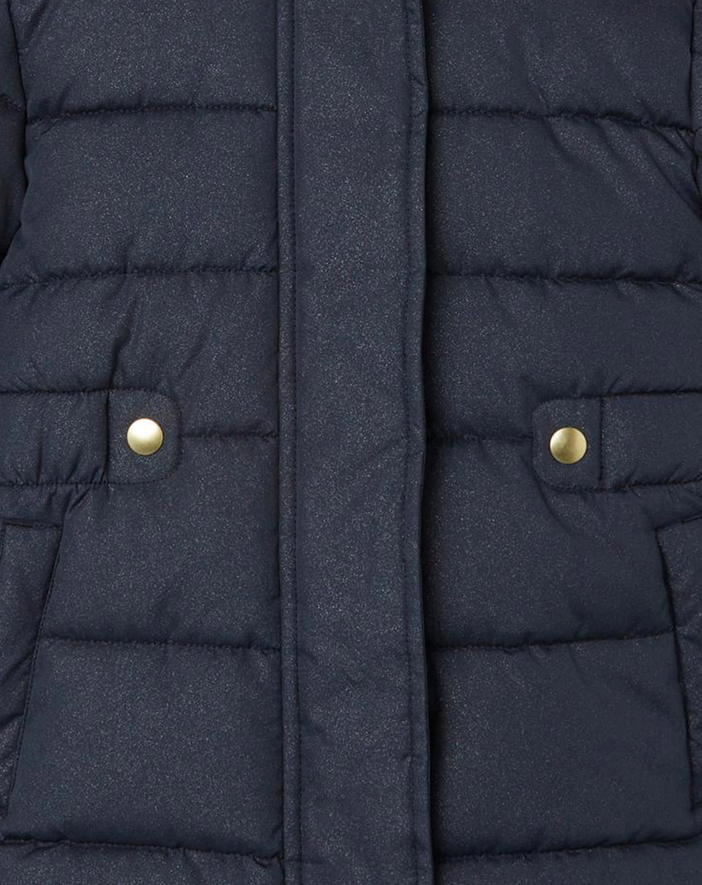 Steppjacke NMFMERETHE mit Kunstfell in dark sapphire