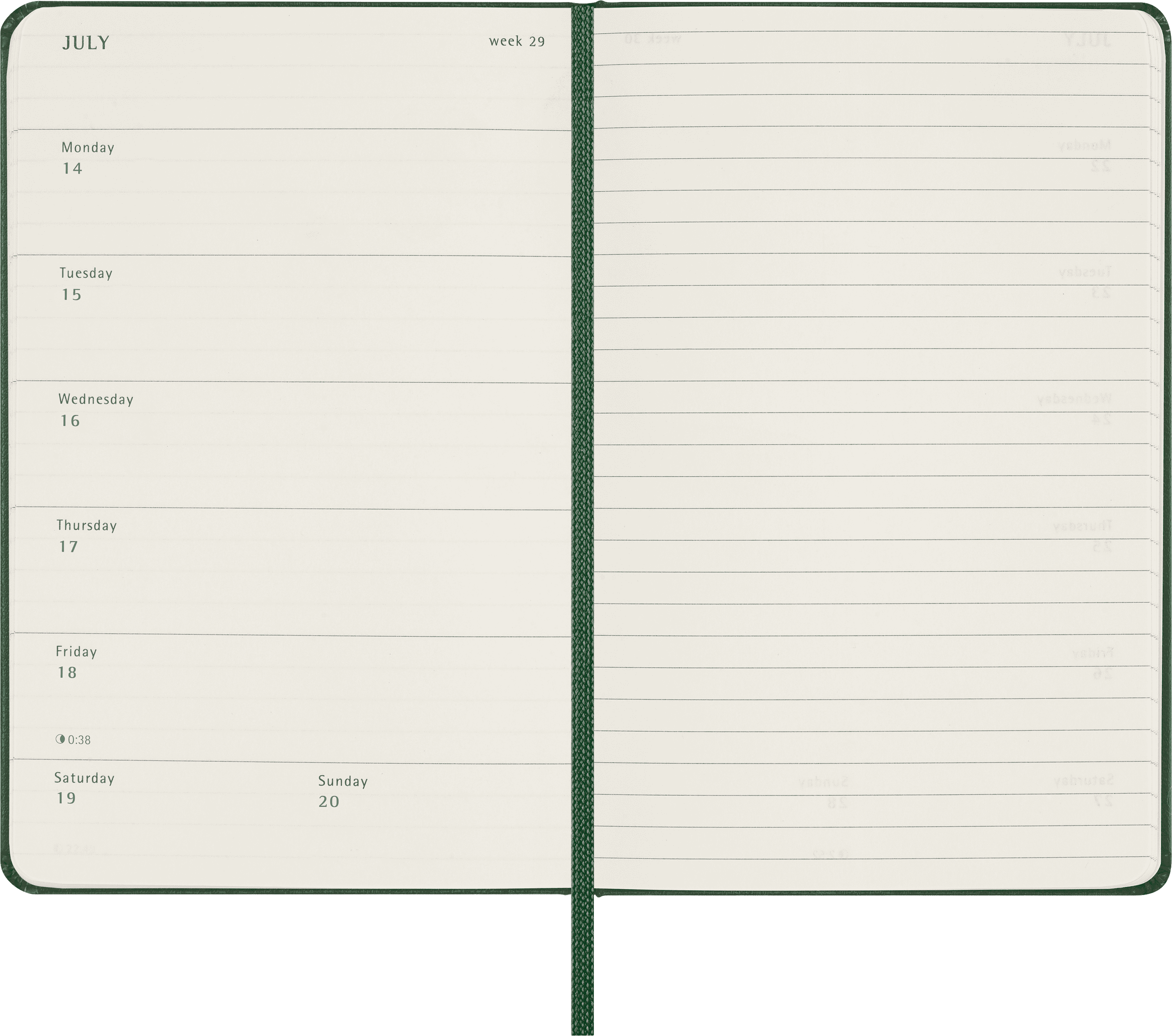 Classic Planner 2025 Pocket Weekly, hard cover, 12 months