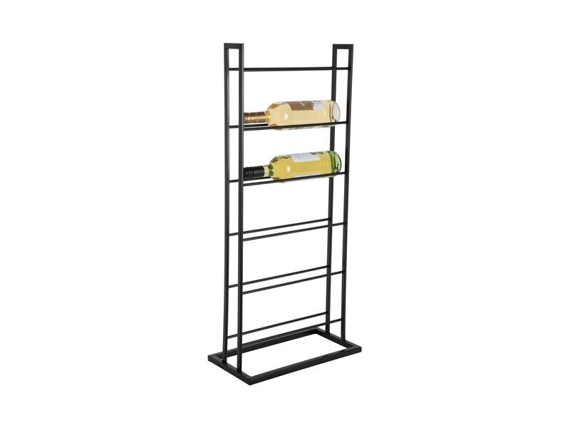 present time Weinregal Single Floor 84.5 x 20 cm, Schwarz Weinflaschenhalter