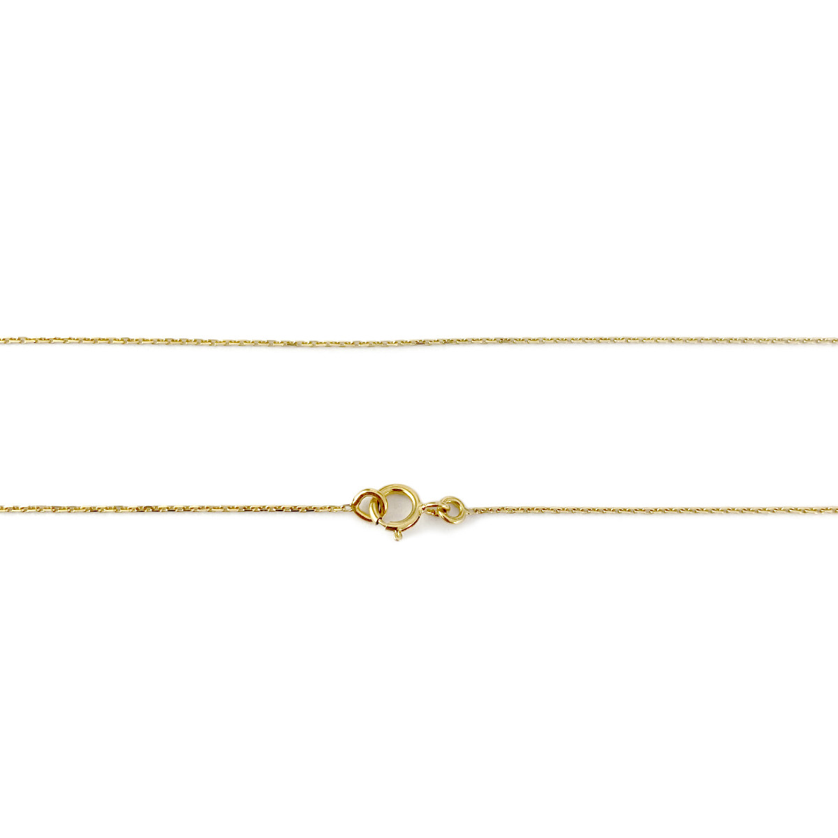 Collier d'occasion or 375 jaune zirconias 42 cm