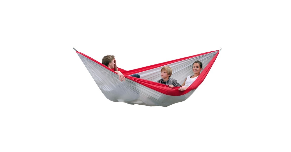 AmazonasSilk Traveller XXL hangmat  (Grijs/rood)