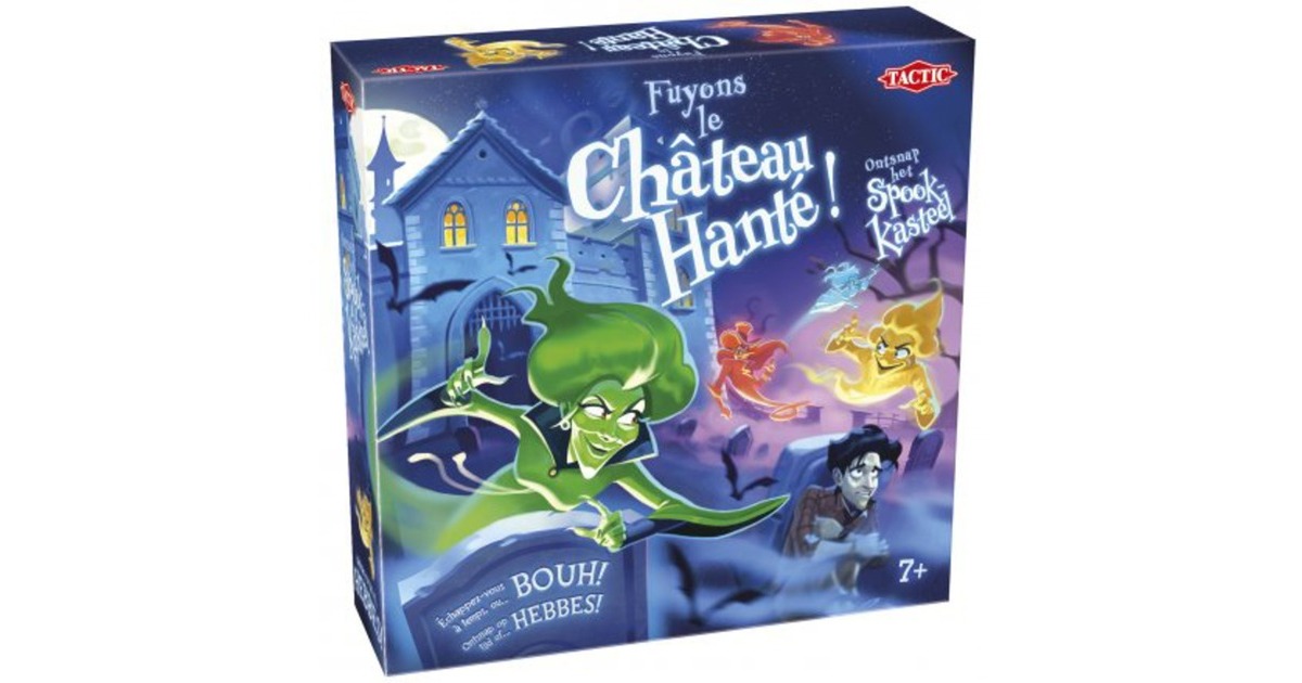 TacticOntsnap het Spookkasteel Bordspel  (Nederlands, Frans, 2 - 4 spelers, 20 minuten, Vanaf 7 jaar)
