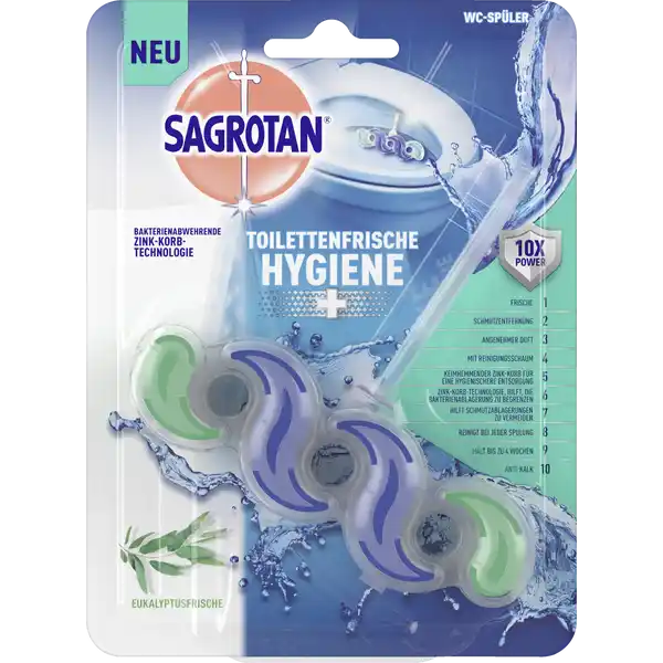 Toilettenfrische Hygiene Plus Eukalyptusfrische WC-Spüler