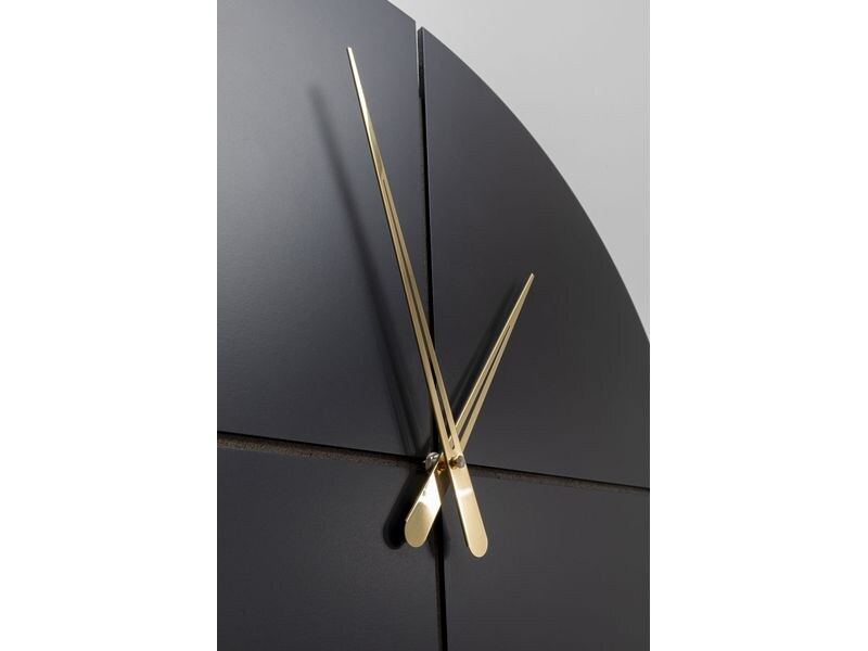 Kare Wanduhr Andrea 60 cm, Gold/Schwarz Analoge Wanduhr