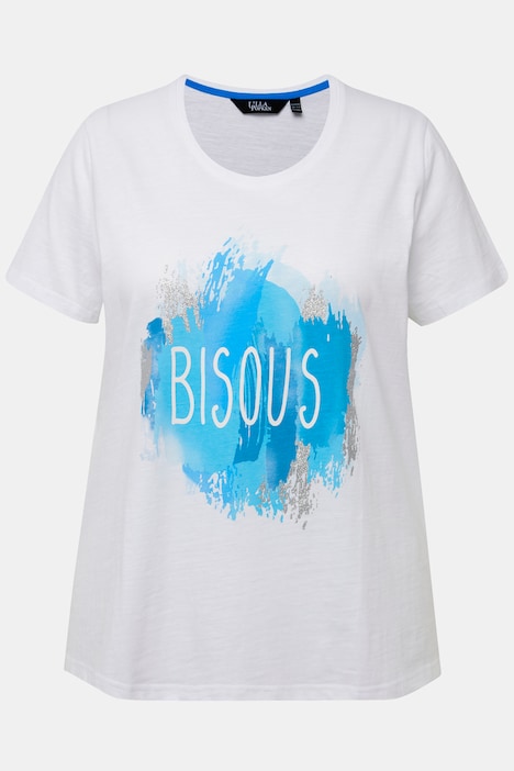 T-Shirt, Bisous , Rundhals, Classic, Halbarm