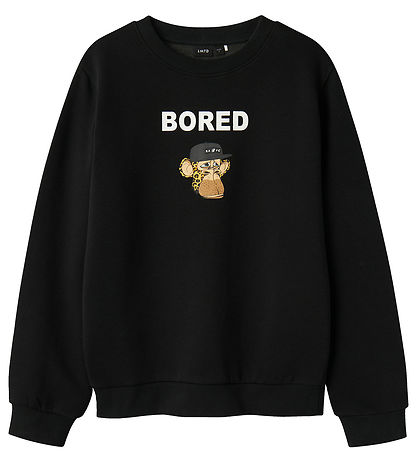 LMTD Sweatshirt - NlmAbrosso BoredOFD - Schwarz m. Print