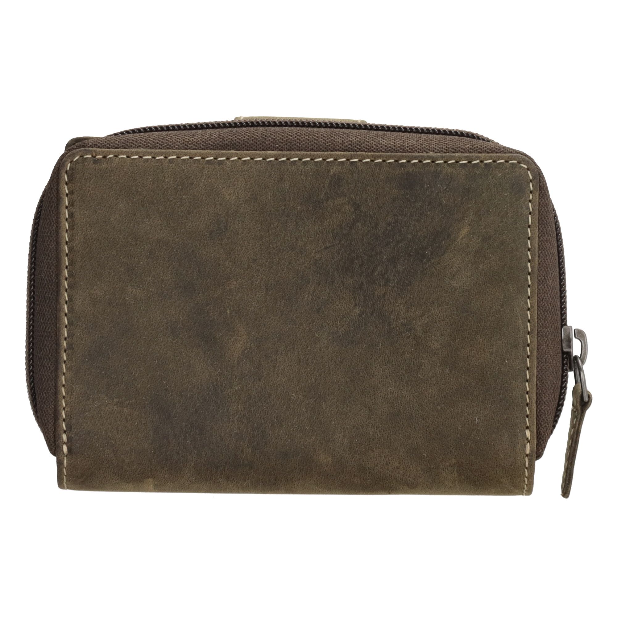 Hide & Stitches Idaho Wallet Olijfgroen